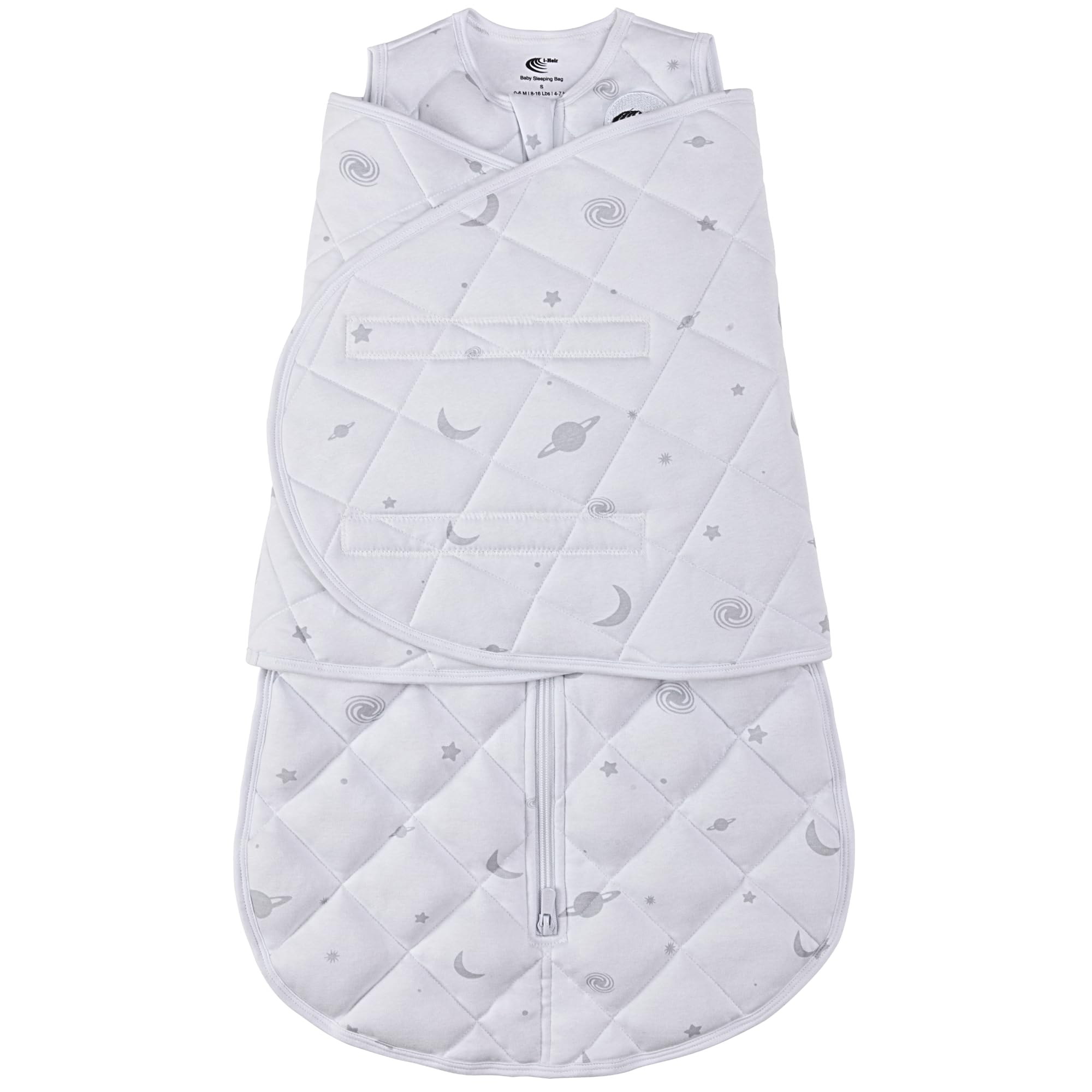 i-Heir Baby Sleep Sack Swaddle 2.0 TOG 0-6 Months, 3-Way Adjustable Wearable Blanket for Newborn, Infant Swaddling Wrap, Unisex for Girls & Boys (