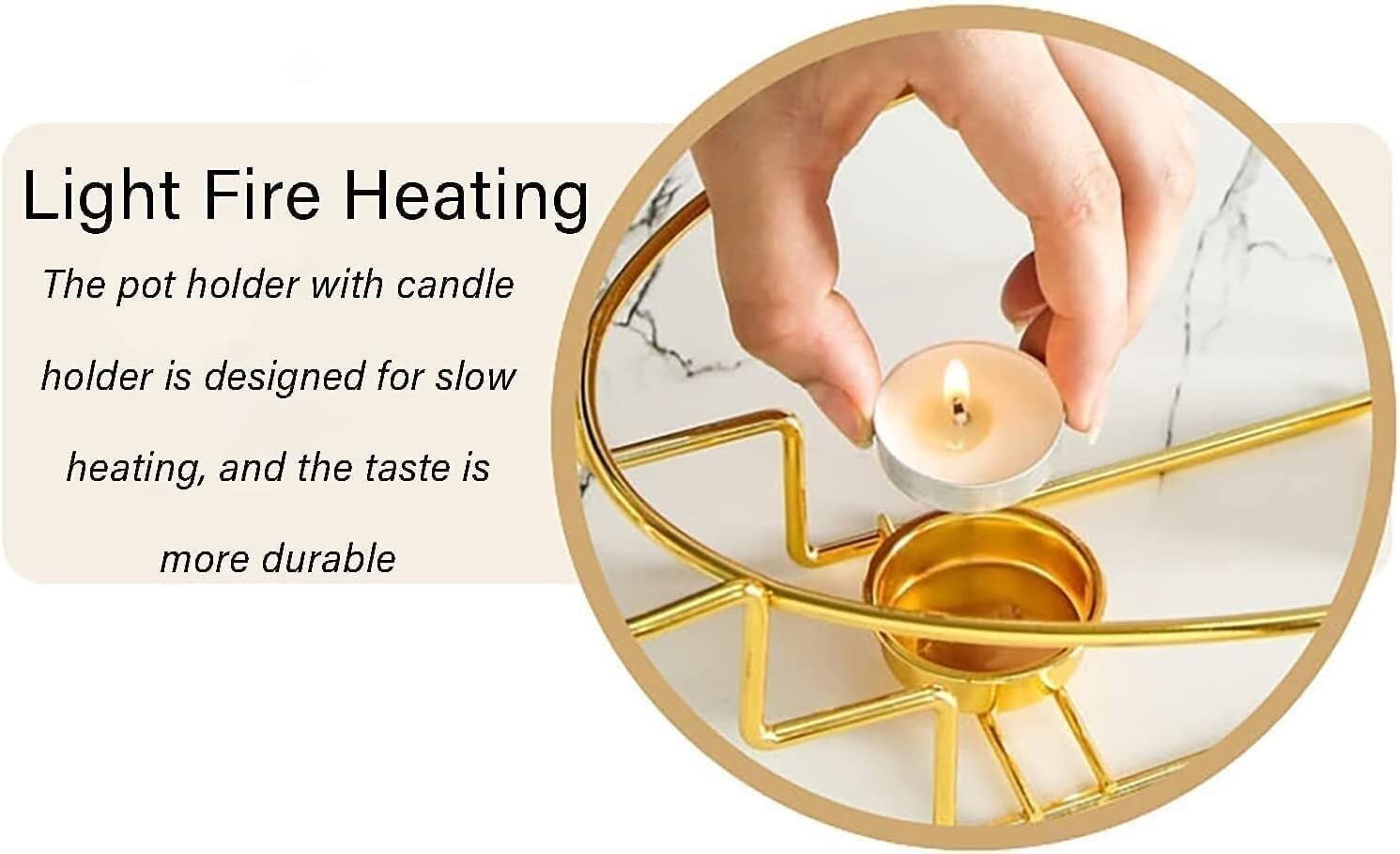 Chafing Dish Buffet Set, Ceramic Chafer with Imitation Marble Finish, Buffet Warmer, 1.3L Hot Pot with Oil Burner(Black) (Green)