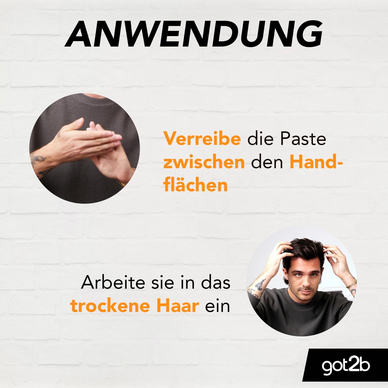 got2b Schwarzkopf iStyler Texture Clay Halt 4 (6x 75 ml), Haarcreme für Männer verleiht einen coolen Matt-Effekt, Haarpaste für einen texturierten, matt definierten Style