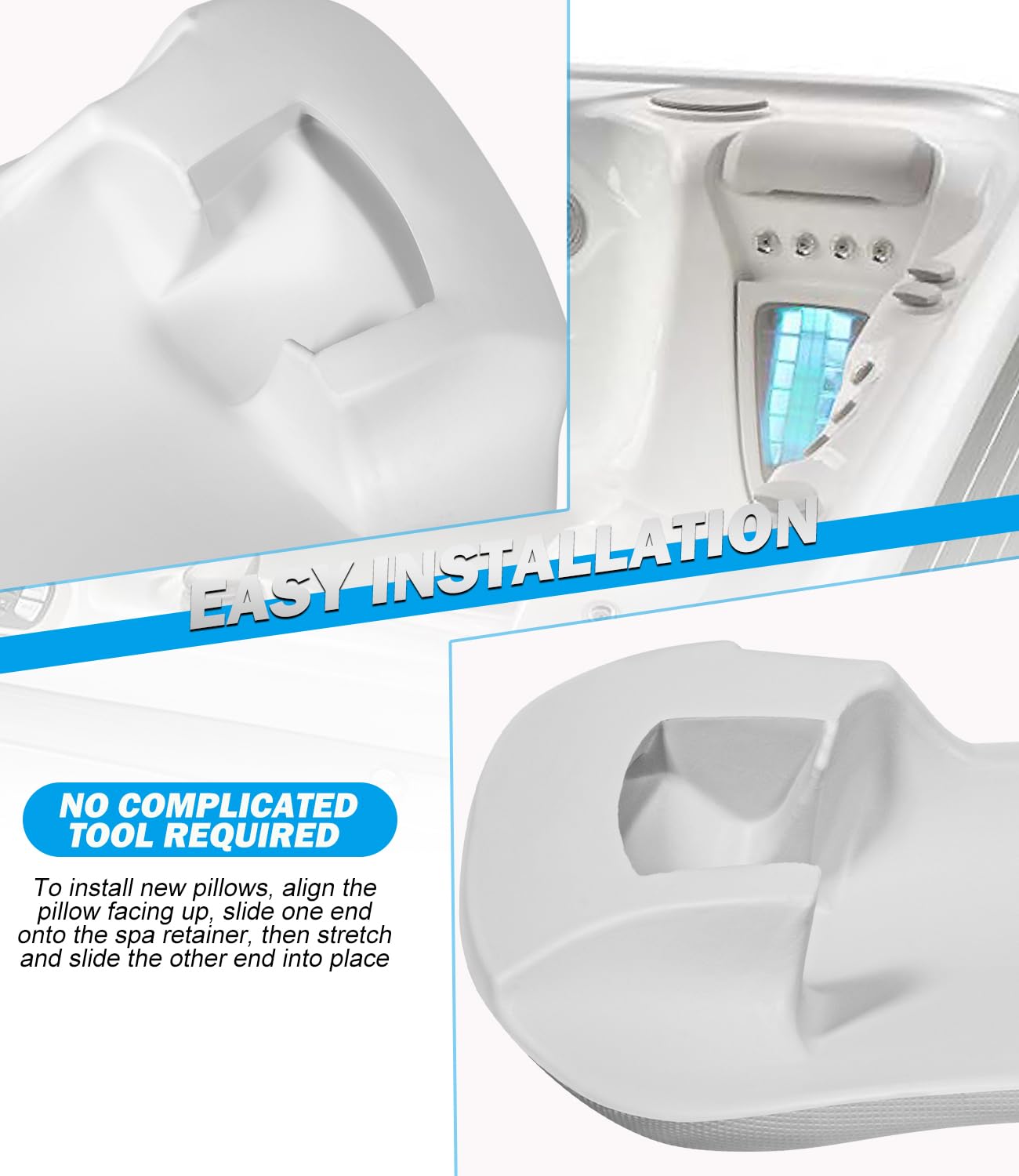 2er Pack Hot Spring Ersatzkissen Cool Grey - Für Highlife Whirlpools Ab 2014