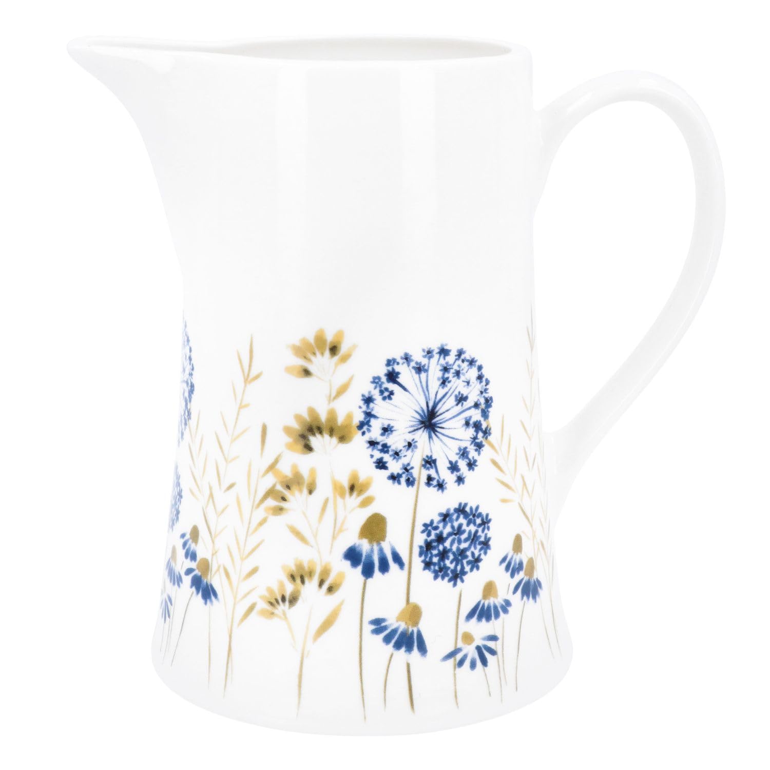 Bone China Jug - Blue Meadow Design Medium 14 cm by Gisela Graham