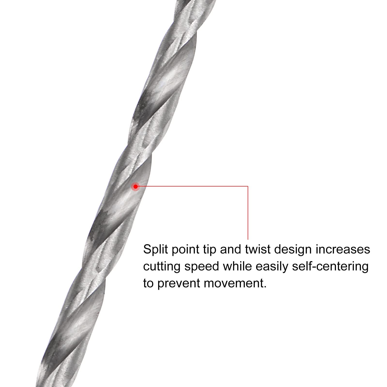 Sourcing Map Hartmetall-Spiralbohrer 3mm | YG10X Beschichtet | 100mm Gesamtlänge | Für Metall