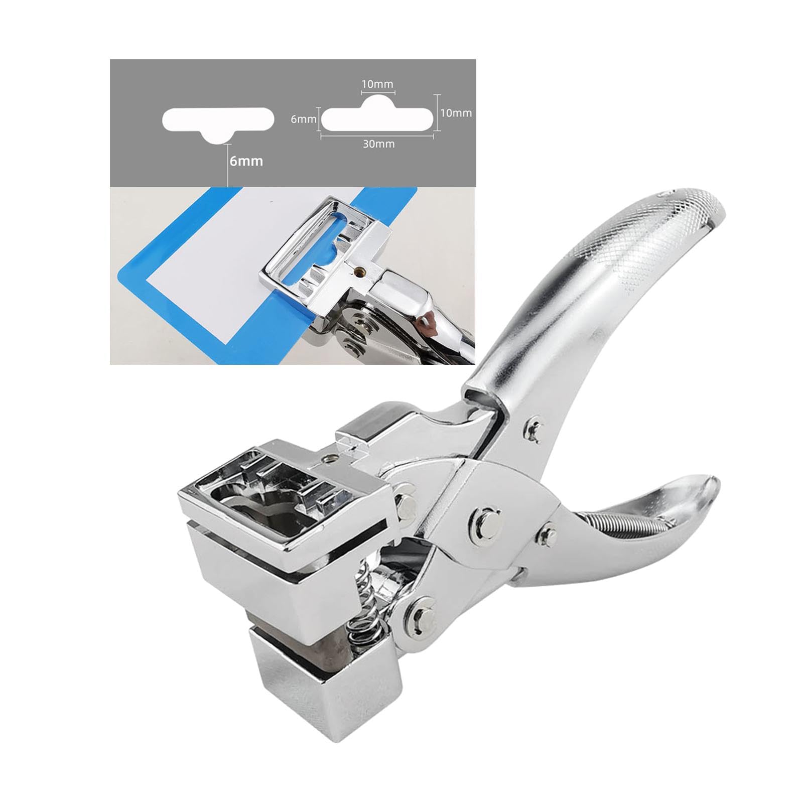 Perforatore a Fessura, Perforatore per Tessere Identificative, PVC E Carta, Perforatore Robusto