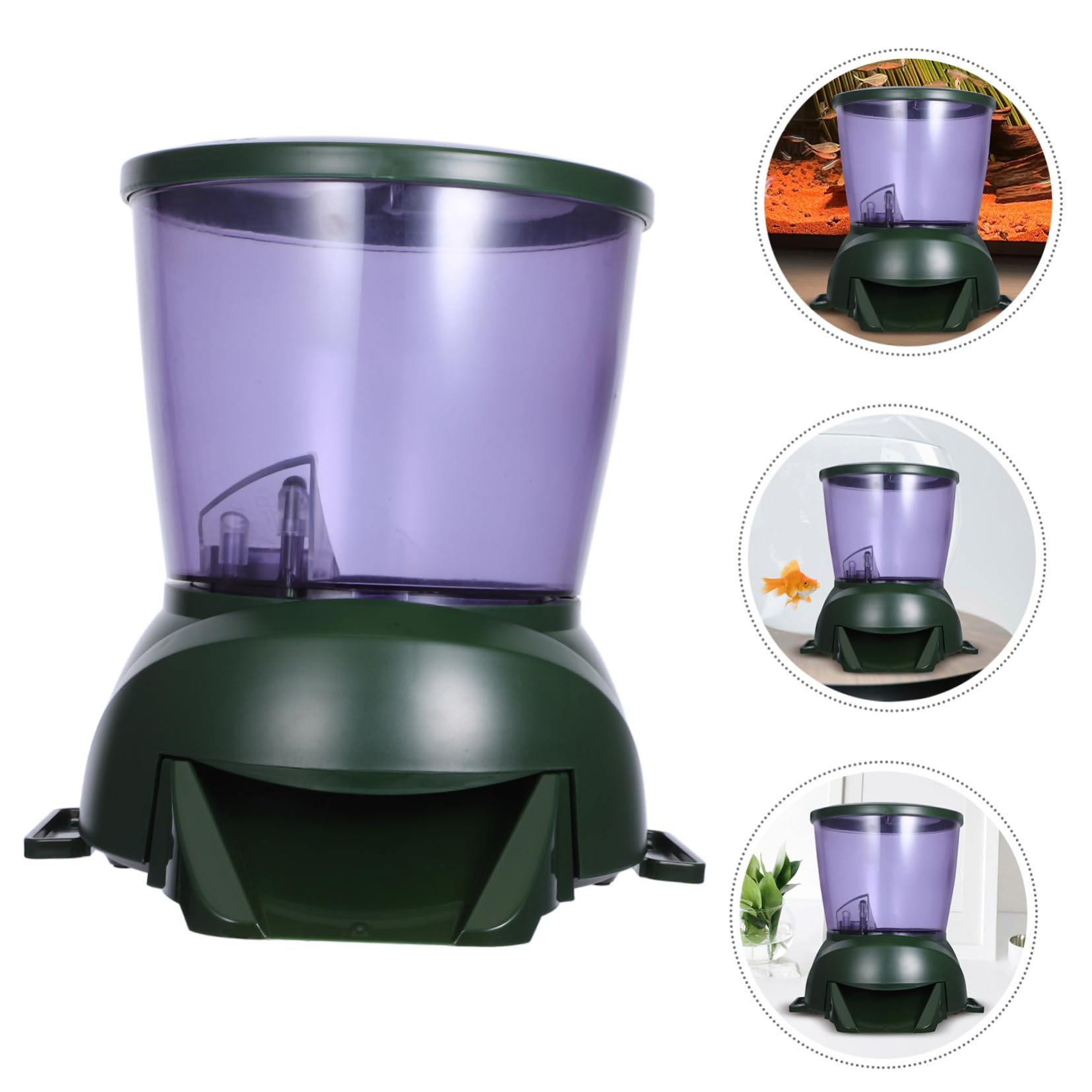 DOITOOL Alimentador Automático Peces Pantalla LCD, Dispensador Comida para Acuarios y Estanques