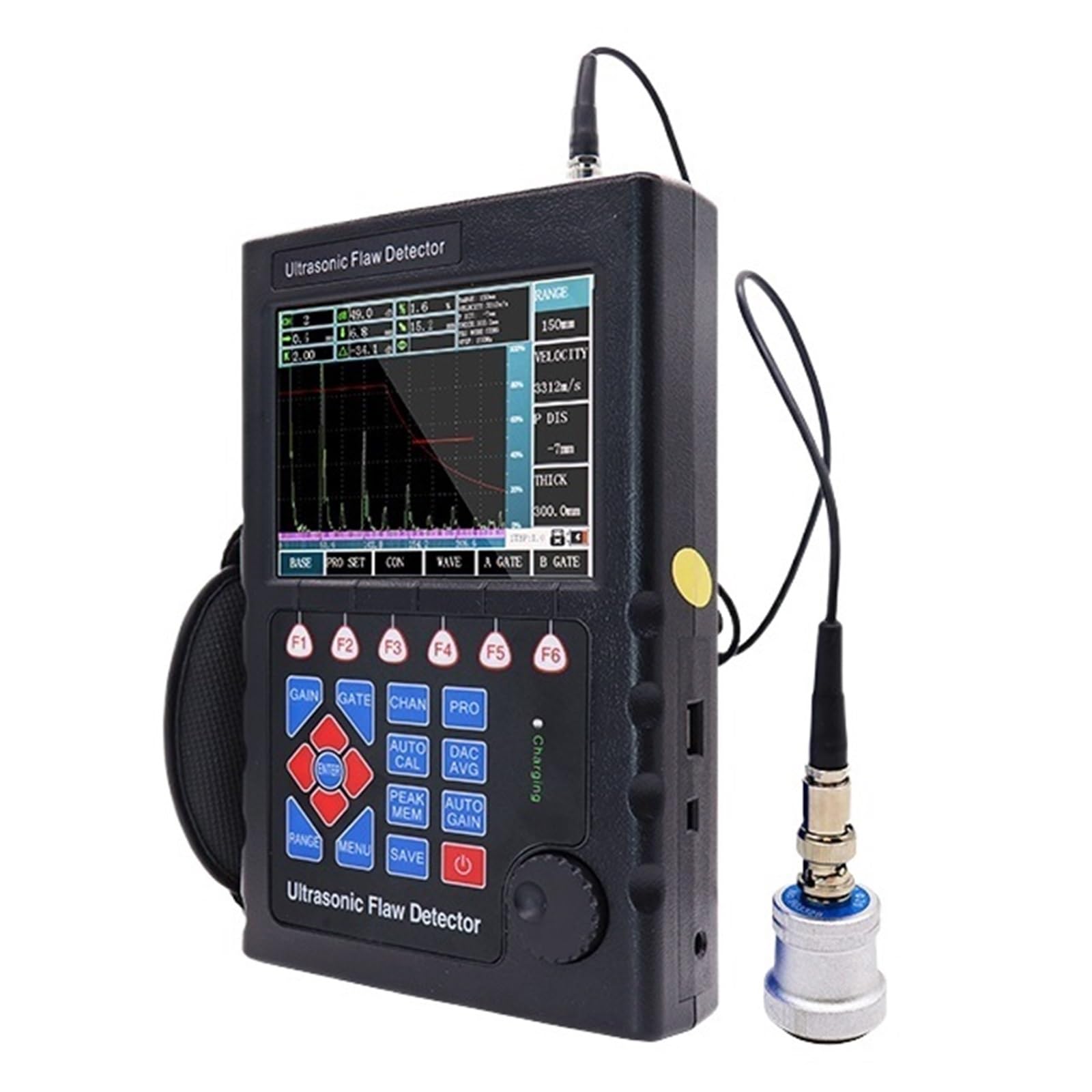 Détecteur de défauts NDT ultrasonique numérique avec Plage de fréquences de 0,5 à 20 MHz pour l'inspection Industrielle des métaux