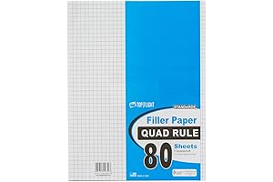 Top Flight Quadrille Filler Paper: Essential for Precision