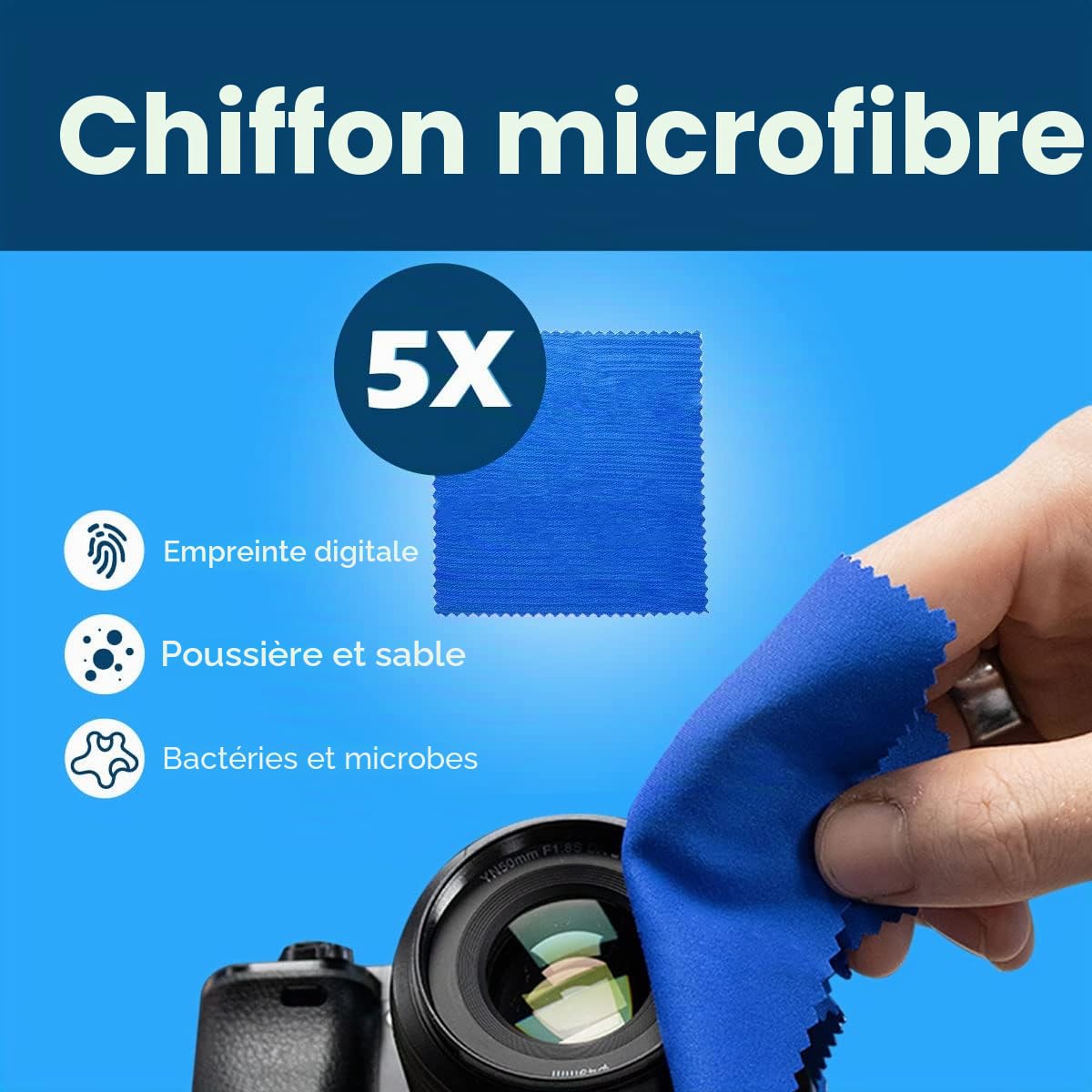 MMOBIEL Kit de Nettoyage d'Objectif d'Appareil Photo - 53 pcs - Kit pour Appareil Photo Reflex Numérique avec Cotons-Tiges de Nettoyage APS-C et Full Frame - Manuel d'Instruction Inclus