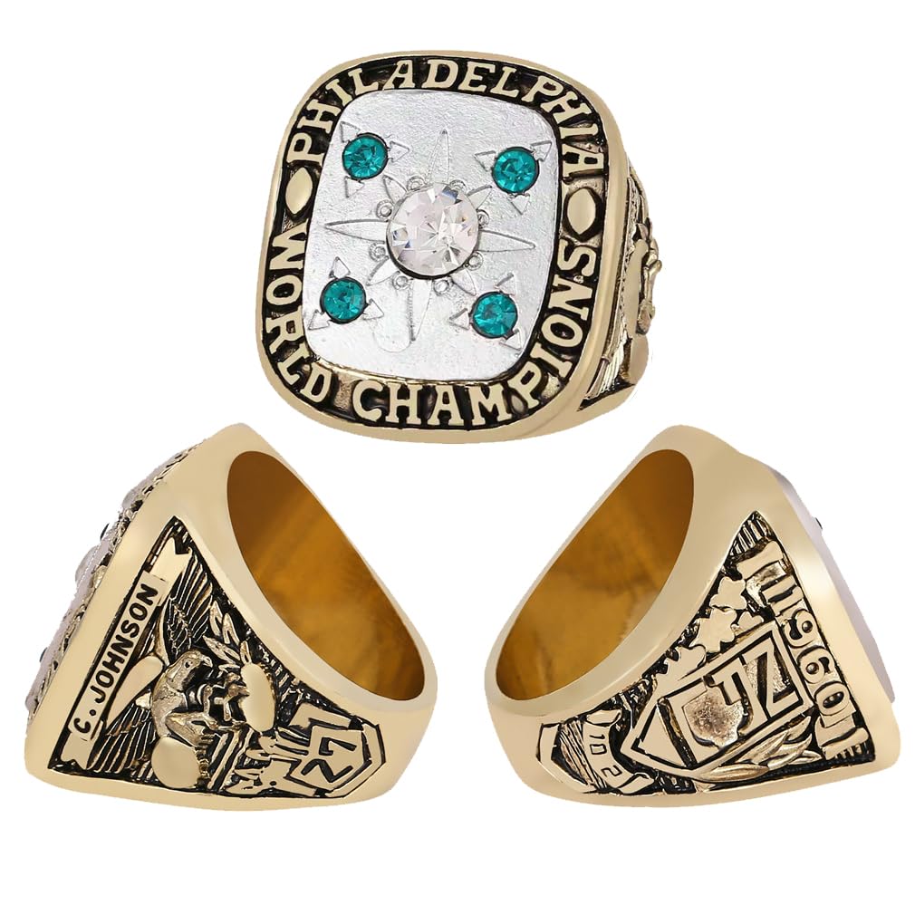 RyDdpz GIFT SET COMMEMORATIVE RINGS FOR PH 1948 TIME RUGBY CHAMPIONSHIPS, RING WITH 1-HOLE WOODEN DISPLAY BOX PACKAGING, HOLIDAY GIFT FOR BASEBALL FANS