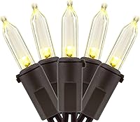 Vista 11 de YULETIME Juego de 200 luces LED rosas de Navidad, 66 pies, cable blanco, certificado UL, grado comercial, juego de luces navideñas