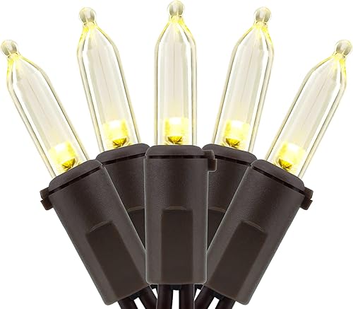 Miniatura 11 de YULETIME Juego de 200 luces LED rosas de Navidad, 66 pies, cable blanco, certificado UL, grado comercial, juego de luces navideñas