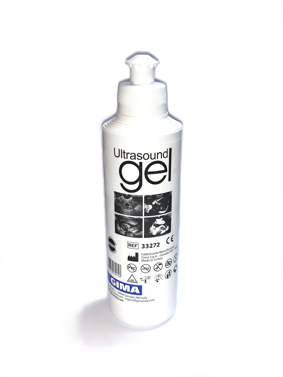 GiMa 33272 Gel ultrasons 250 ml, 40 sztuk, niebieski