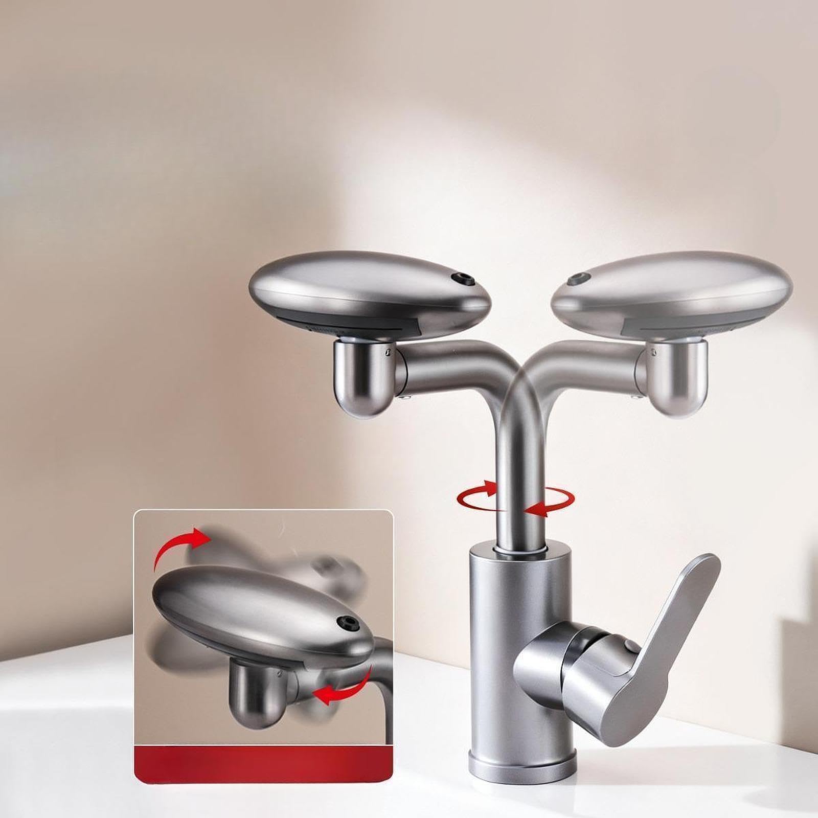 Rubinetto per Bagno, Accessorio Versatile per Acqua Calda E Fredda per Doccia E Lavabo di Casa