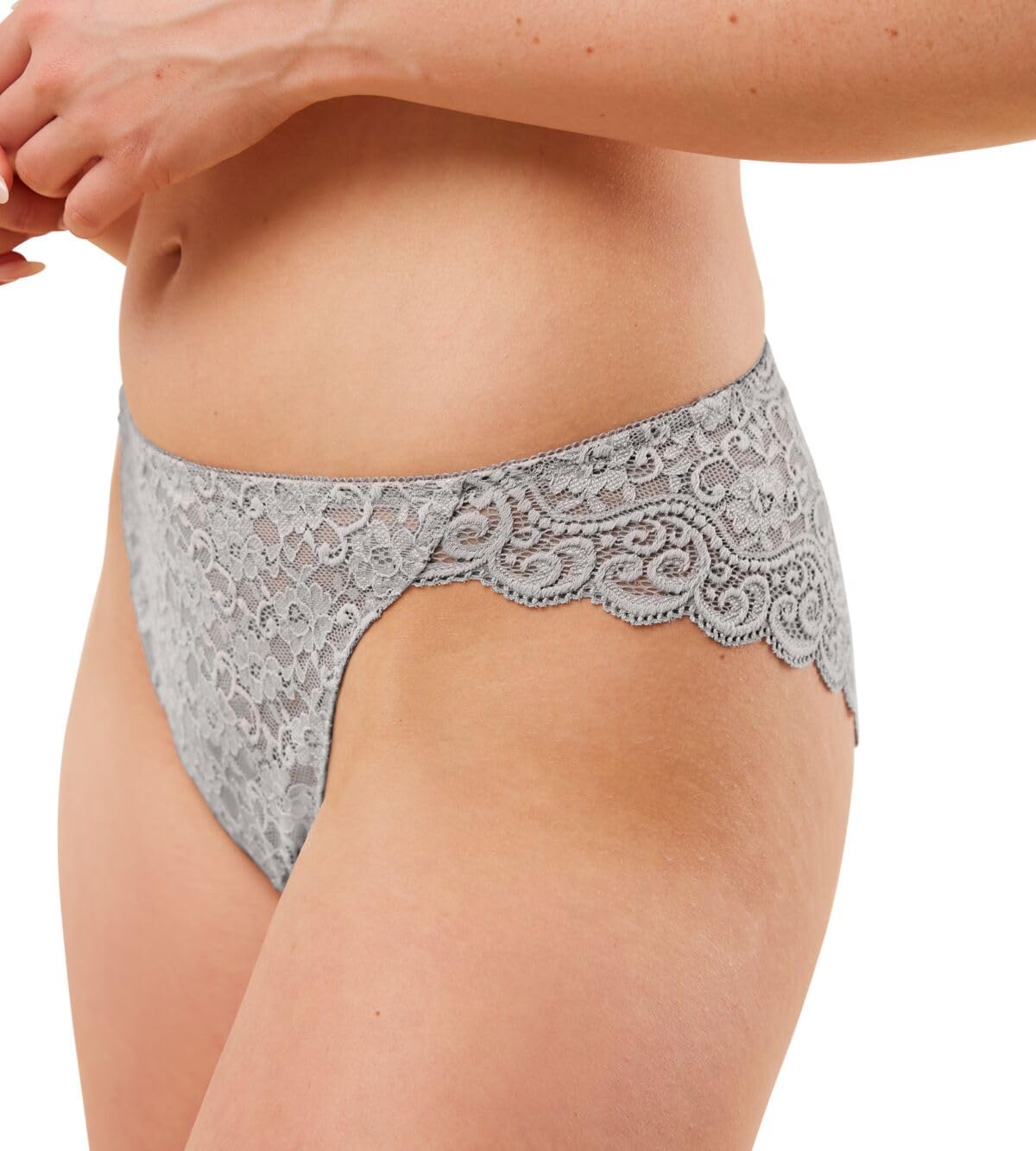 Triumph Women's Amourette Highleg Tai Underwear, Silent Grey, 12