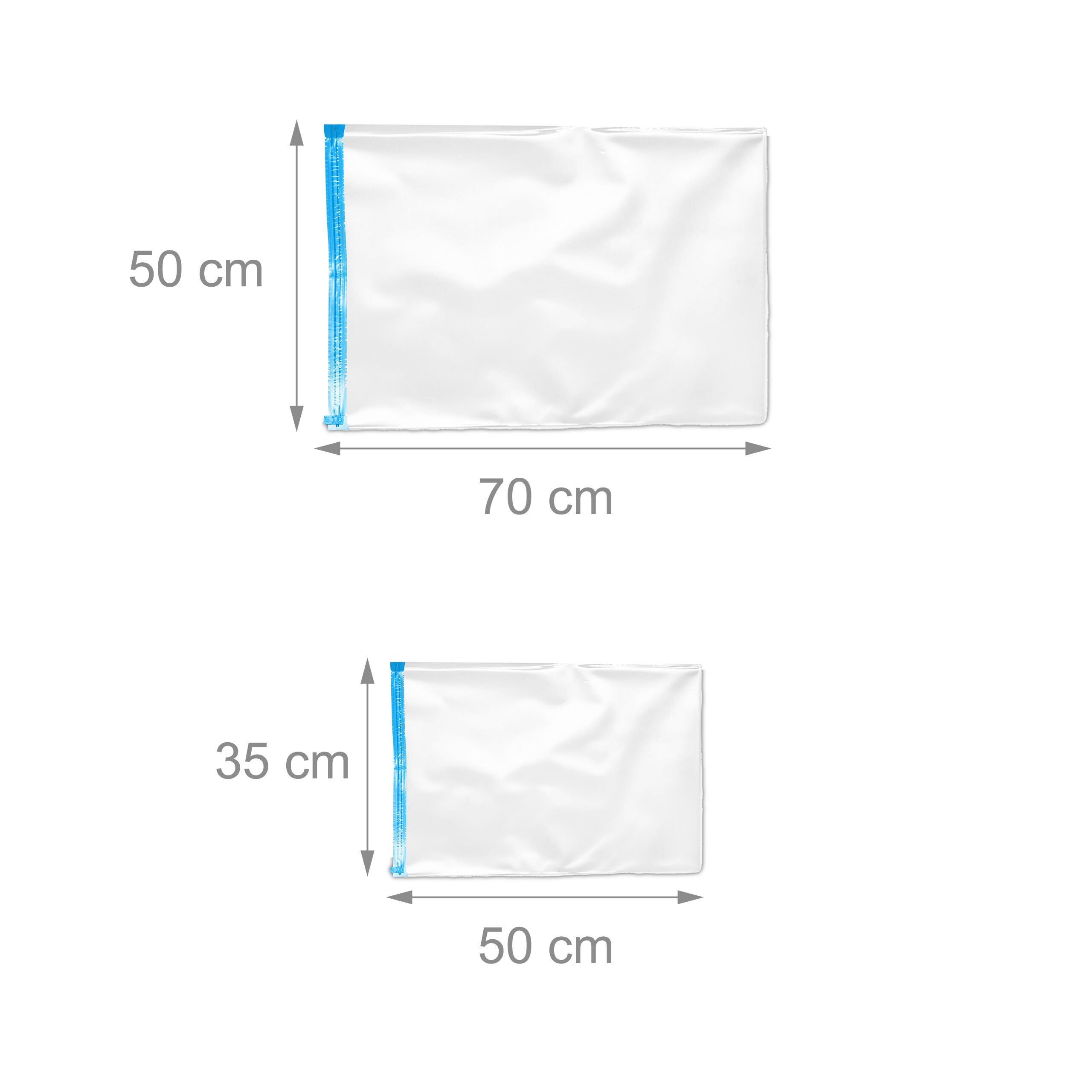 Vacuüm opbergzakken voor kleding - 6 stuks 100 x 80 cm extra grote herbruikbare kleding opbergzakken vacuüm sealzakken met dubbele ritssluiting reizen ruimtebesparende zakken voor dekbedden