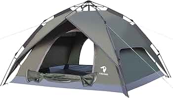 YACONE テント 3~4人用 ワンタッチテント 二重層 ワンタッチ 61Omk9Lcc9L._AC_UF350,