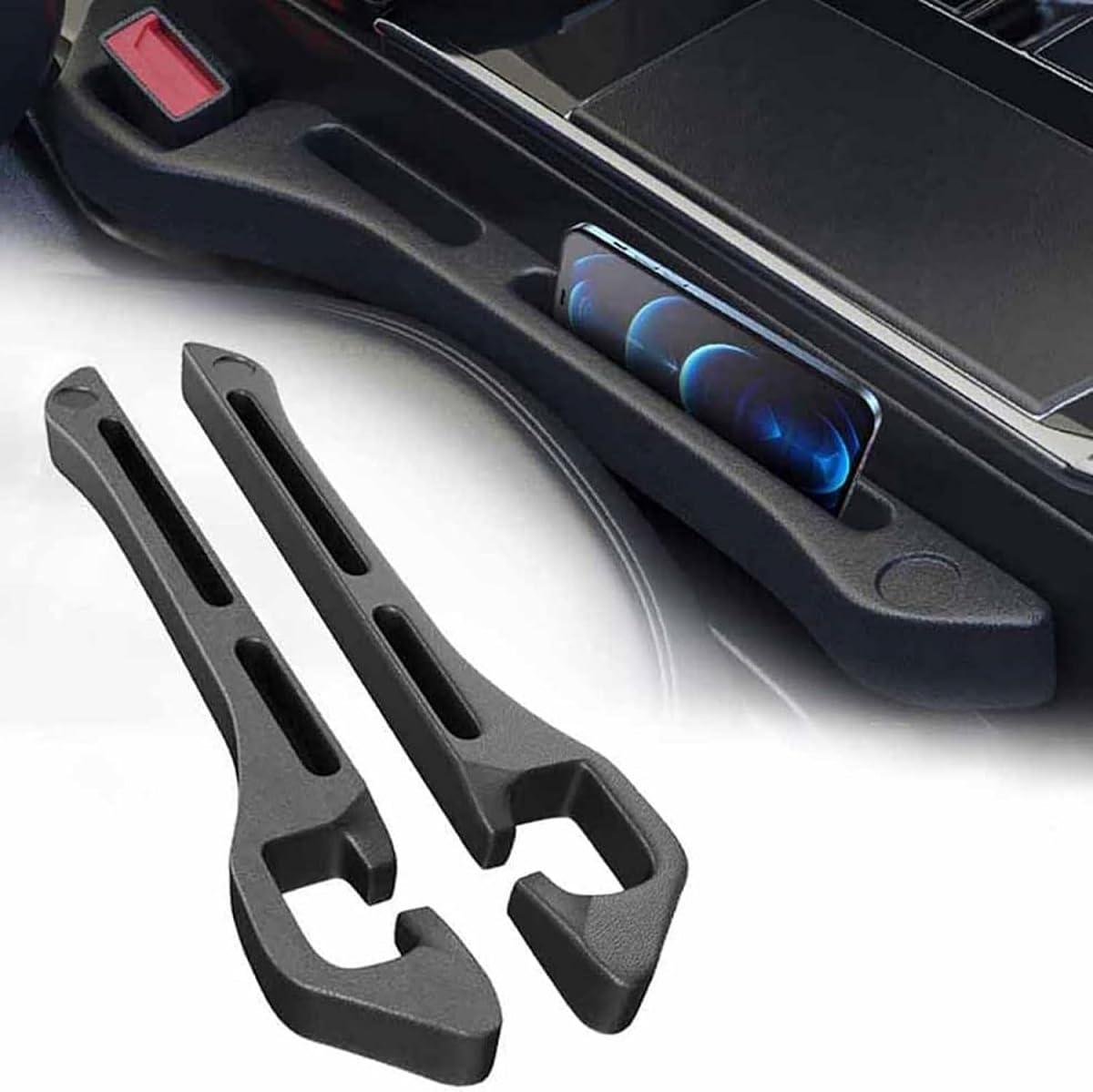 2 Pcs Car Seat Gap Filler for Mercedes Benz CLK Class CLK 200K CLK 280 CLK 350 CLK 240, Auto Crevice Leak proof Plugging Strips, Drop Blocker Gadget Storage Box Accessories