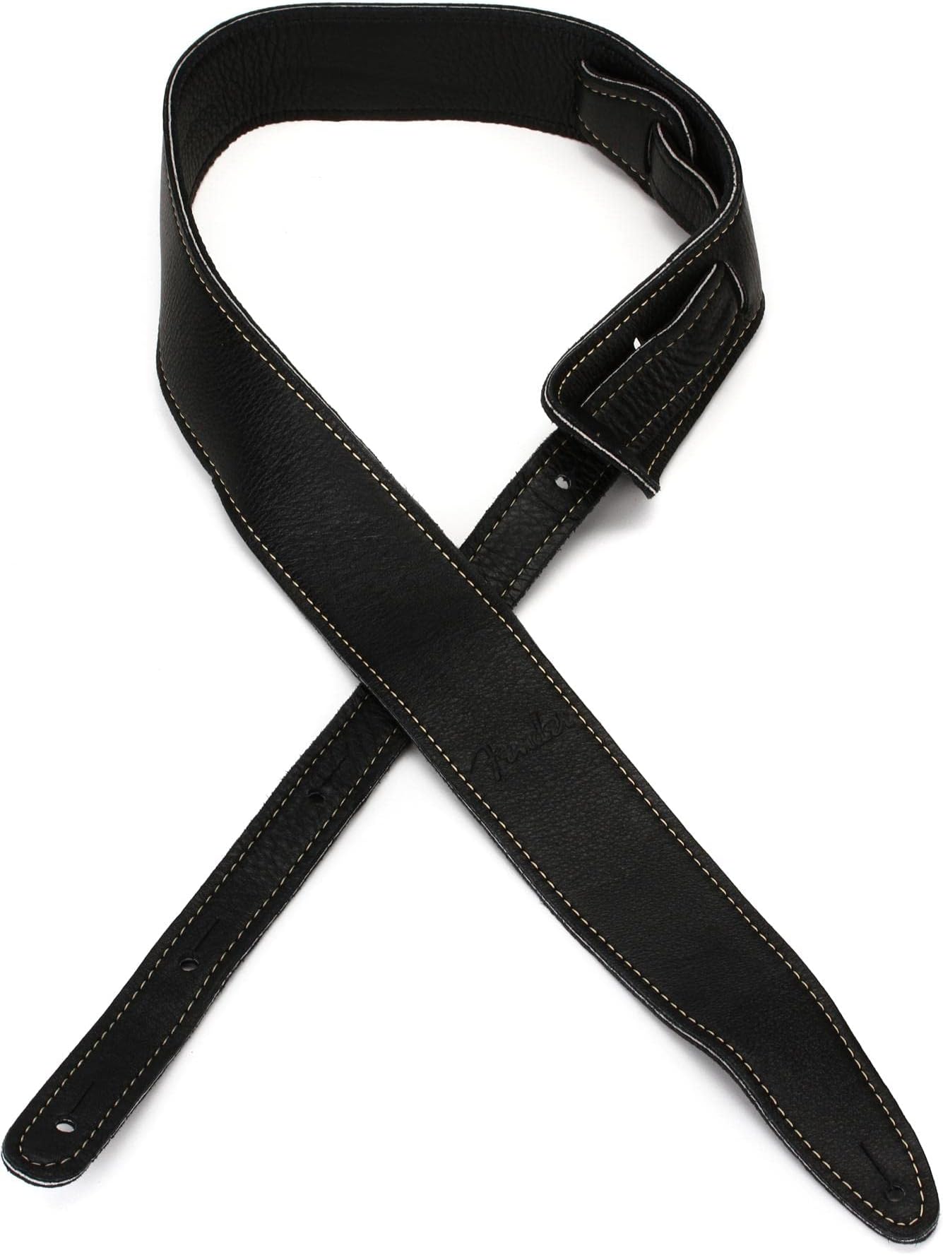 Fender Road Worn Leather Guitar Strap, 2in, Brown Musical