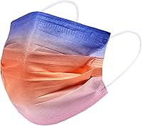 Vista 4 de Máscara de seguridad desechable de 3 capas de protección facial para adultos, 50 unidades (transición 2)
