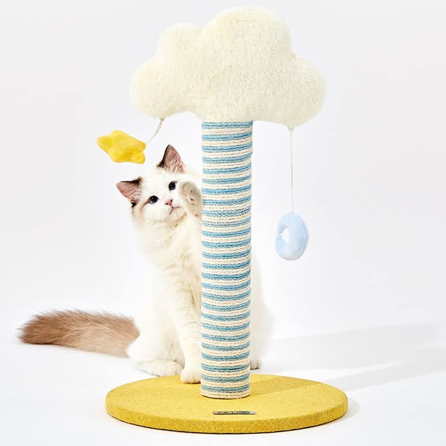 Amazon.co.jp: ミニ型 省スペー 猫用爪とぎポール キャット