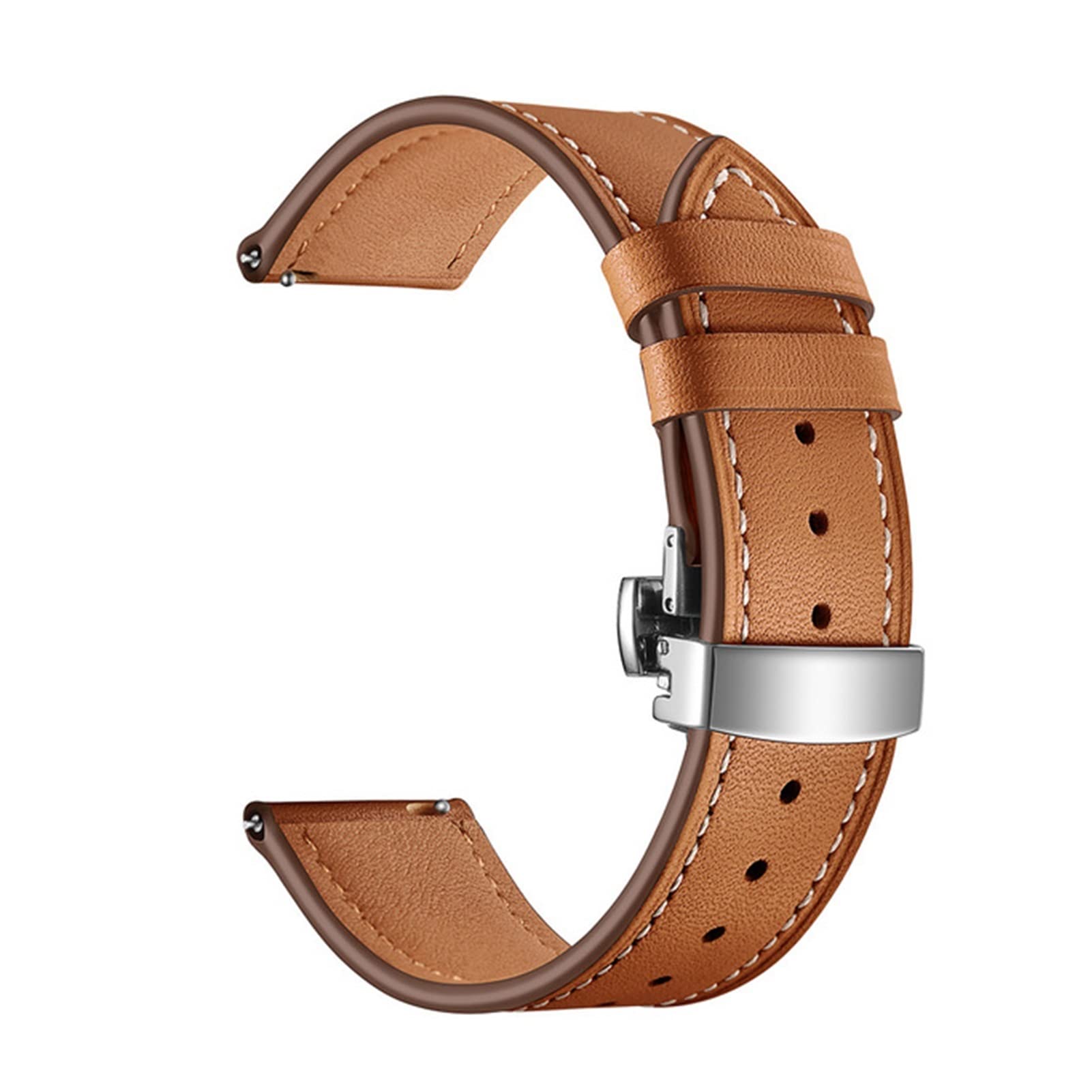 YINGO 22-milimetrowy skórzany pasek do zegarka z szybkim zapięciem, kompatybilny z akcesoriami do smartwatchy Vivoactive 4S/Move 3S/Active S/Rey