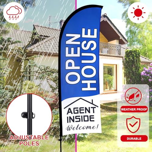 Panneaux de porte ouverte Buryeah kit de drapeaux et mât avec carnet de notes - 7