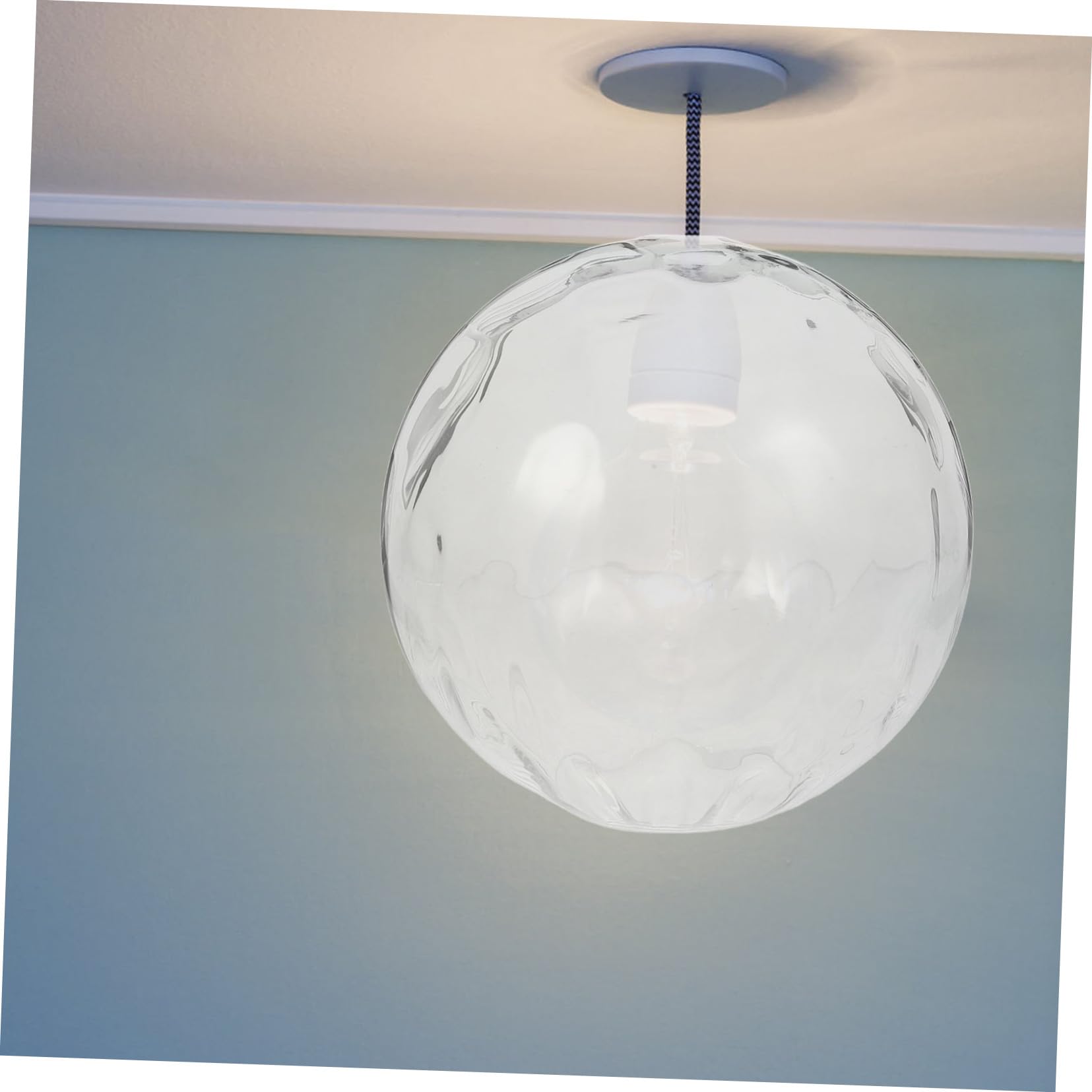 Transparentny Klosz Lampy Szklanej Do Lamp Sufitowych i Stołowych Przezroczysta Okrągła Kula Do Lamp Wiszących i Żyrandoli Elegancki Dodatek Wystroju Wnętrz