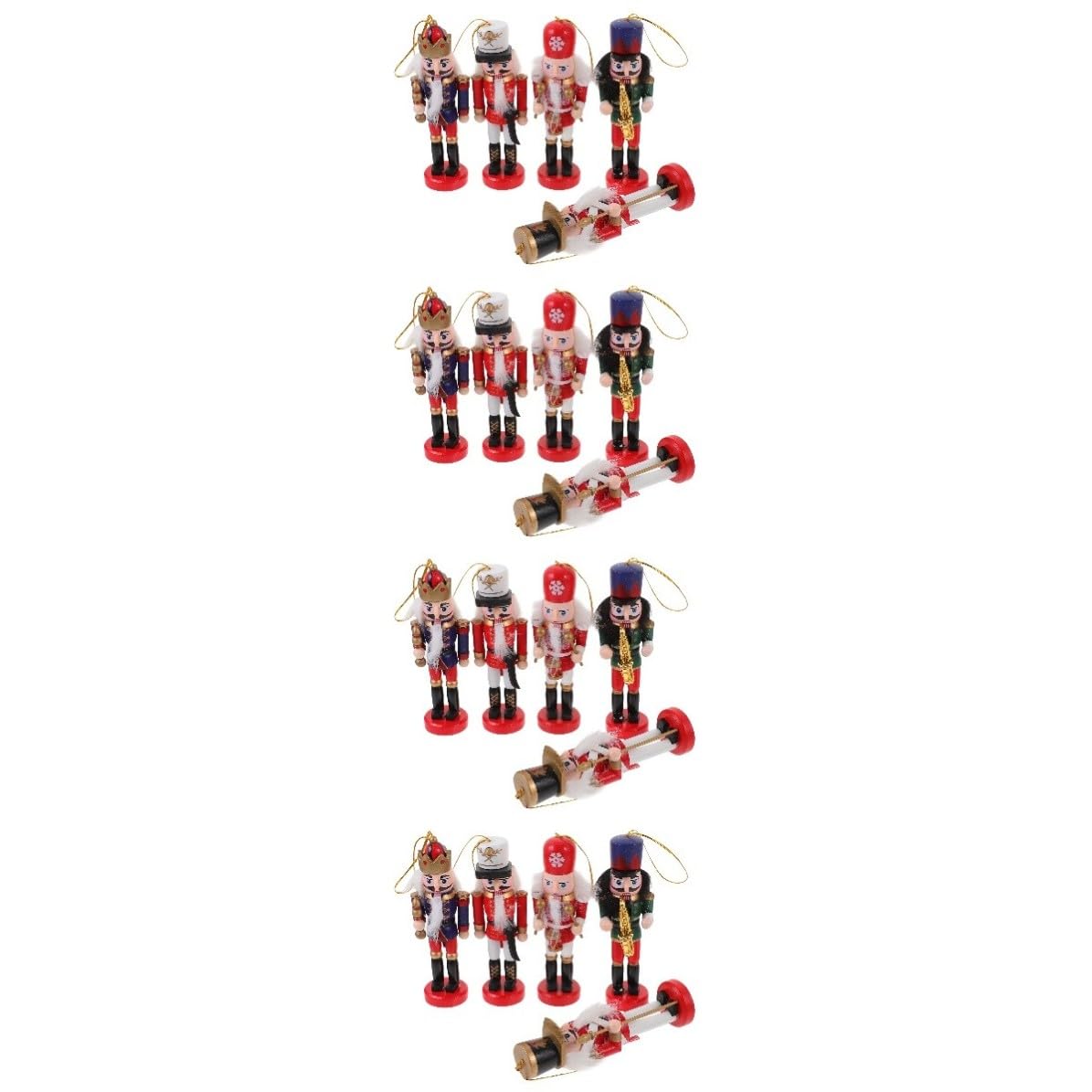 Toyvian 20 Pièces Casse-Noisette de Table en Bois Décoratif pour Noël,