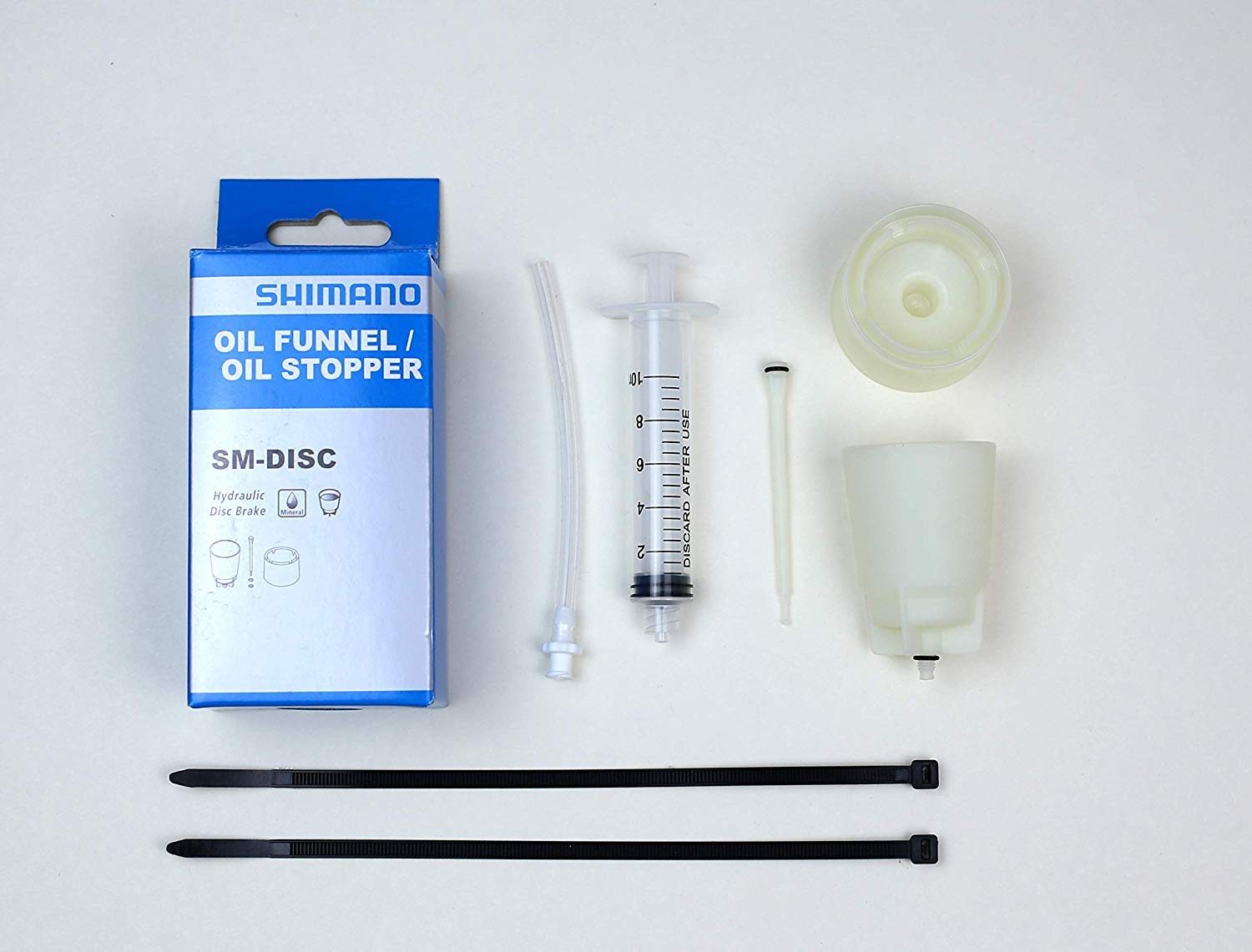 Shimano Hydraulic Brake Oil Fluid Bleed Kit Funnel Stopper 20ml Syringe