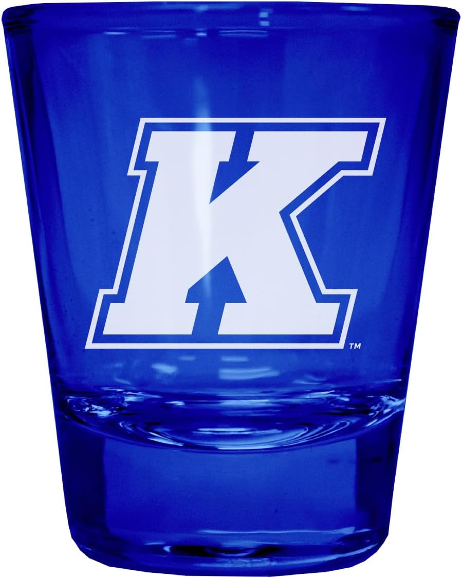 Juego de 4 Vasos Shot R and R Imports Kent Golden Flashes Azul
