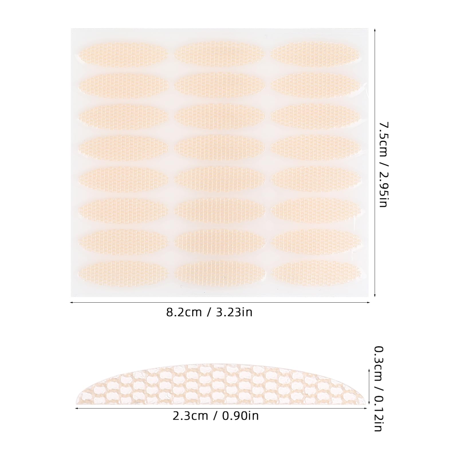 AUTSUPPL Natural Instant 240 Pcs Lace Eyelid Tapes Invisible Double Eyelid Strips Hold Comfortable and Breathable