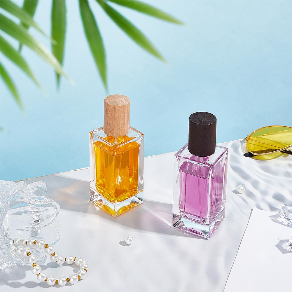 AHANDMAKER Confezione da 8 bottiglie vuote in vetro per profumo, 50 ml / 1.69oz, ricaricabili, con atomizzatore, con imbuto e contagocce da 3 ml, forniture per la produzione di profumi fai da te per