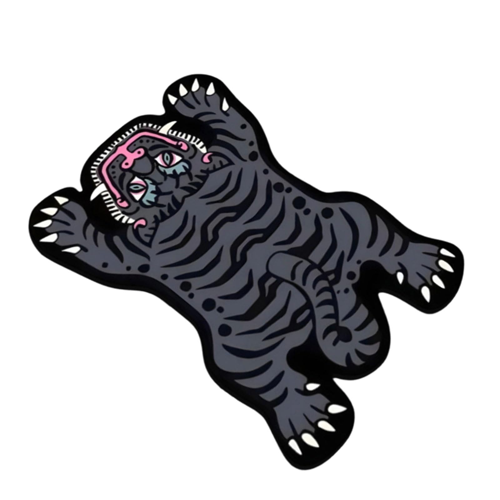 ZEPFJHE Quickly Dry Diatom Mud Bathroom Mat Rubber Backed Rug for Bathroom Door Toilet Carpet Water Absorbent Kitchen Cartoon Animal Floor