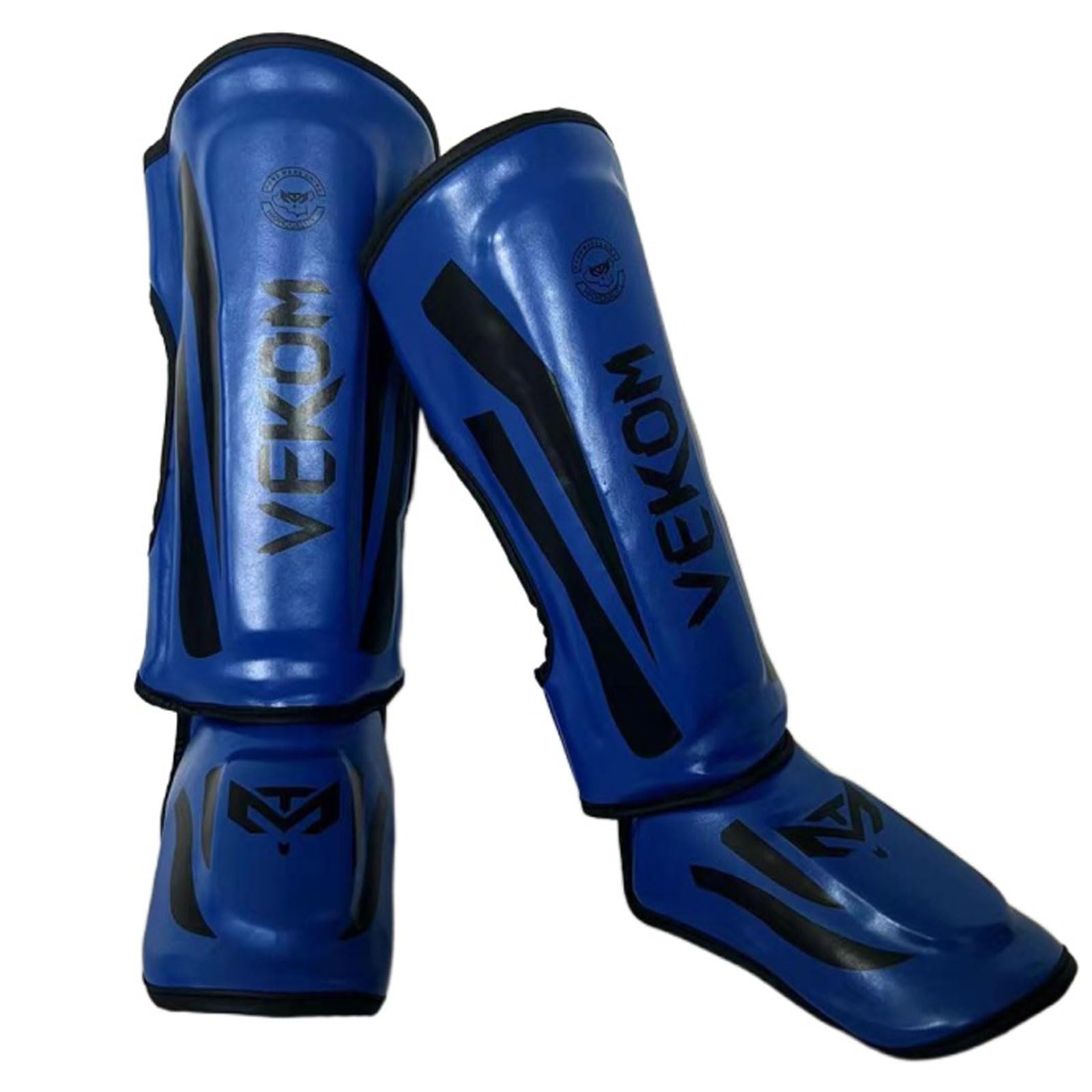 Piedi Protezione,Shin Guard,Stinco Collo del Piede Paratibie,Muay Thai Paratibie Kick Boxing,Paratibie Kick Boxing Uomini Donne,Allenamento Sparring Arti Marziali Boxe Karatè,Pelle