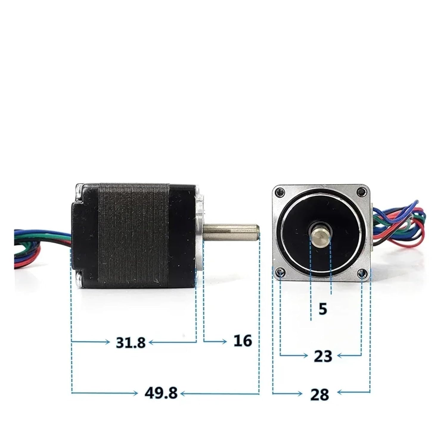 NEMA 11 1.8 Degree 28BY Stepper Electronic Starter 2-Phase 4-Lead 28mm Stepping Electronic Starter 1.4N.cm Torque