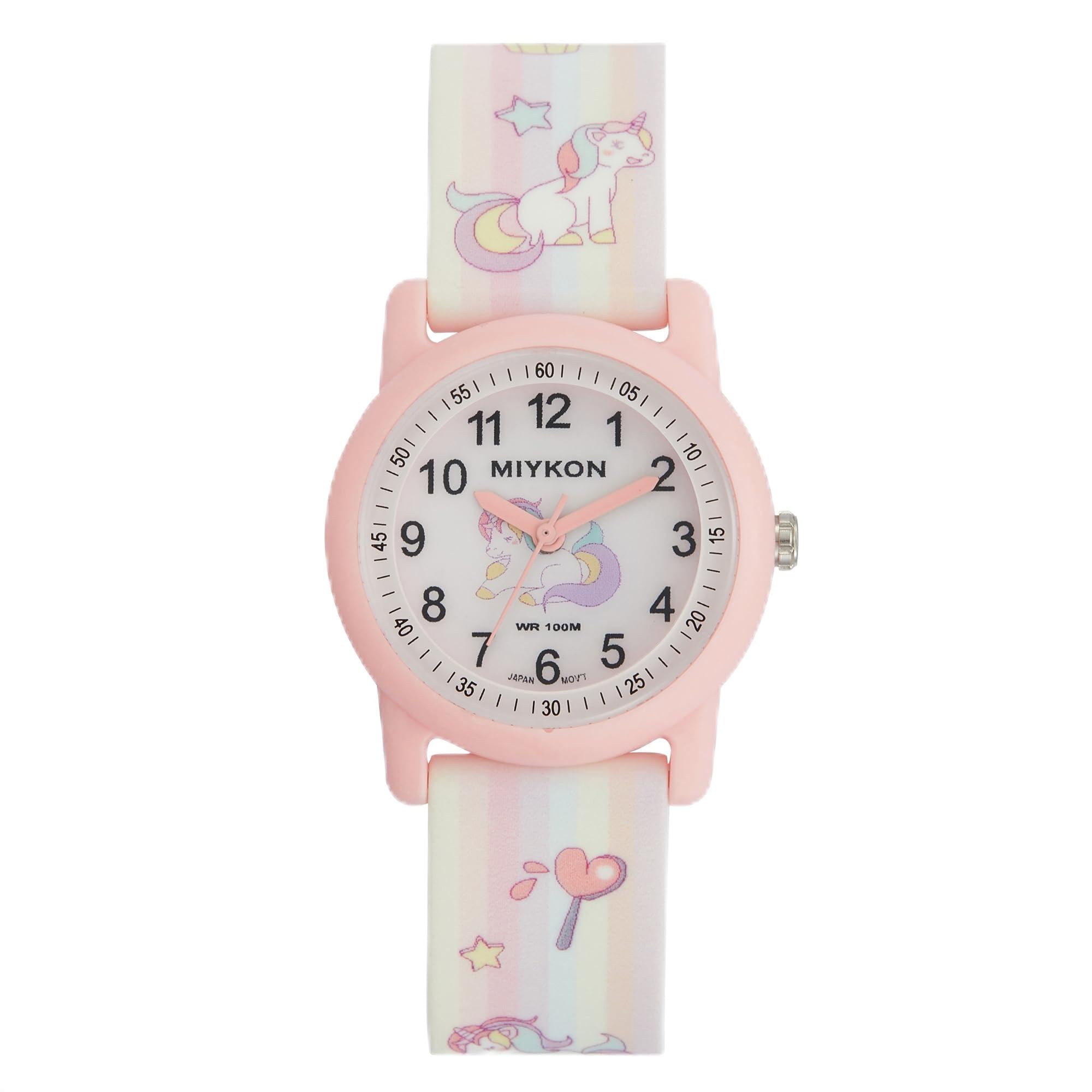 Miykon Kids Analog Watch, Boys &amp; Girls, Easy Reader, Educational, Ages 3-15