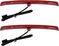 Vista 4 de HDBUBALUS - Lámpara de luz trasera LED para guardabarros trasero de motocicleta, luz de freno para Harley Touring Trike Glide 2009-2025 (Color: Rojo)