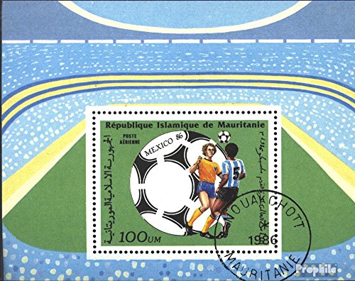Prophila Collection Mauritania Block 64 (Completa Edizione) 1986 Calcio-WM ´86, Messico (Francobolli per i Collezionisti) Calcio