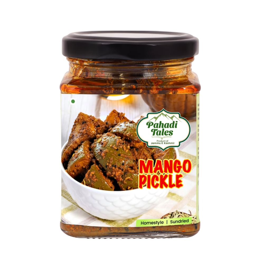 Pahadi Tales Homemade Mango Pickle 200g | Sundried Raw Mango Achar in Mustard Oil | Traditional Pahadi Style from Jammu and Kashmir | Authentic Ghar Ka Achar-image-44
