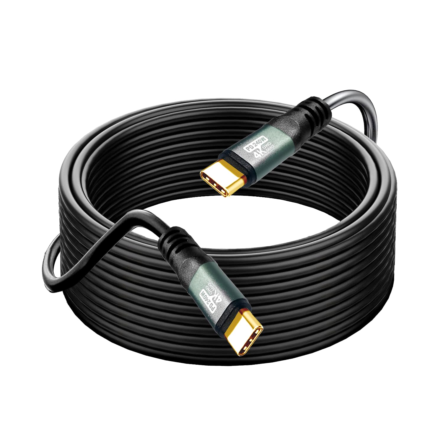 Cavo da tipo C a C, 0,9 m, 4K60HZ GEN2x2 (dati USB 2.0), uscita video di tipo C da USB 3.2/USB4.0 e sincronizzazione per monitor portatile Xreal MacBook Pro, iPad Pro, iPhone 15 Pro Galaxy