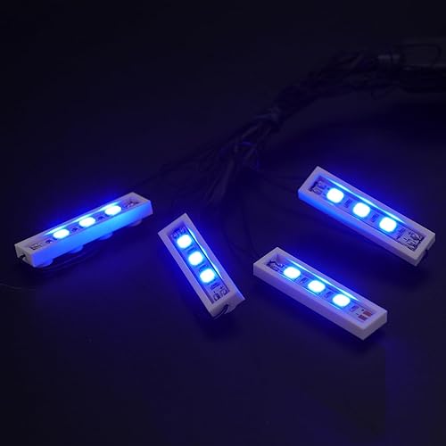 Miniatura 1 de BrickBling 1 paquete de luces LED blancas cálidas 6 en 1, luz LED alimentada por USB, compatible con ladrillos Lego