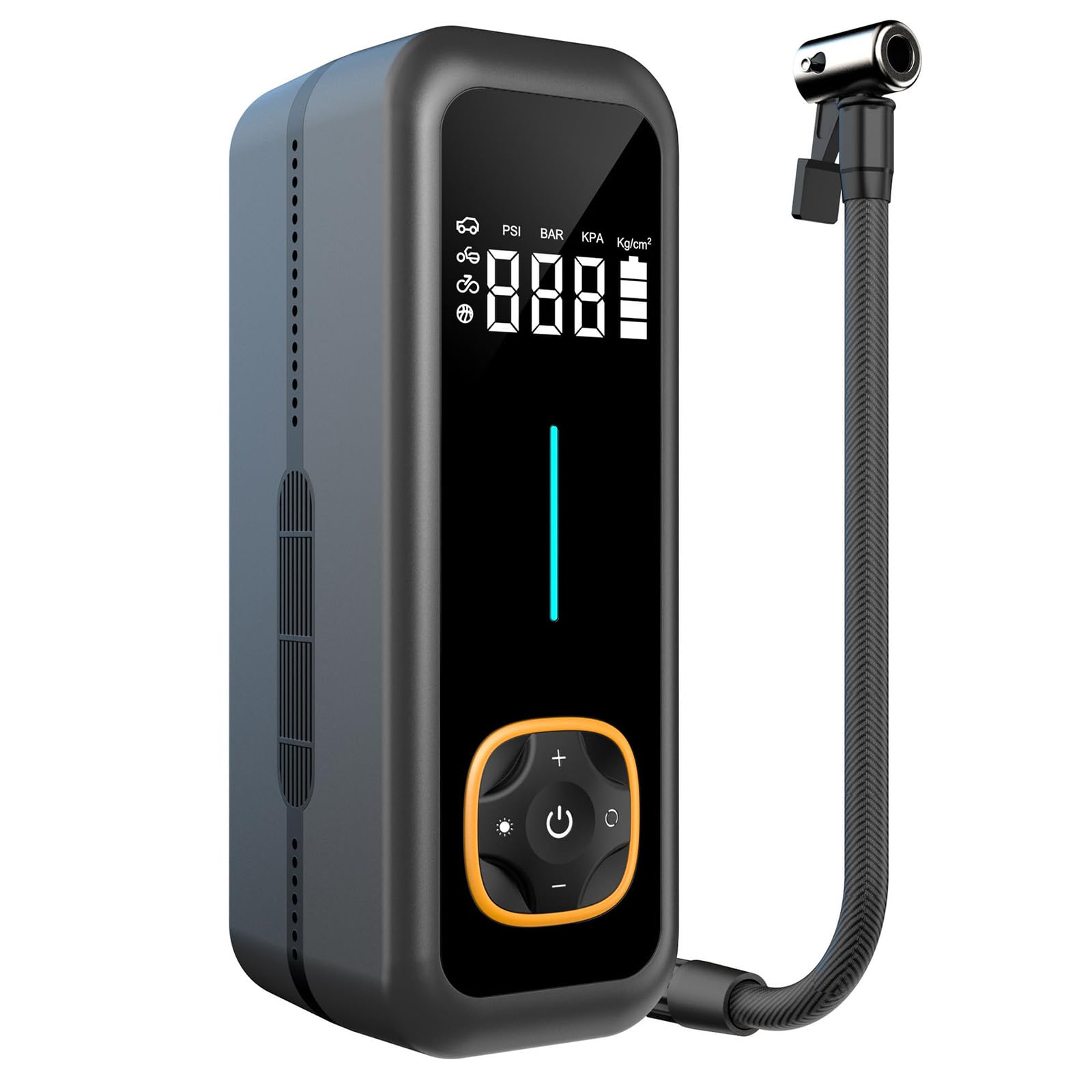Tire Inflator Portable Air Compressor, 150PSI Cordless Car Tire Pumps, Rechargeable Battery Powered Air Compressor Cordless for Car Tires