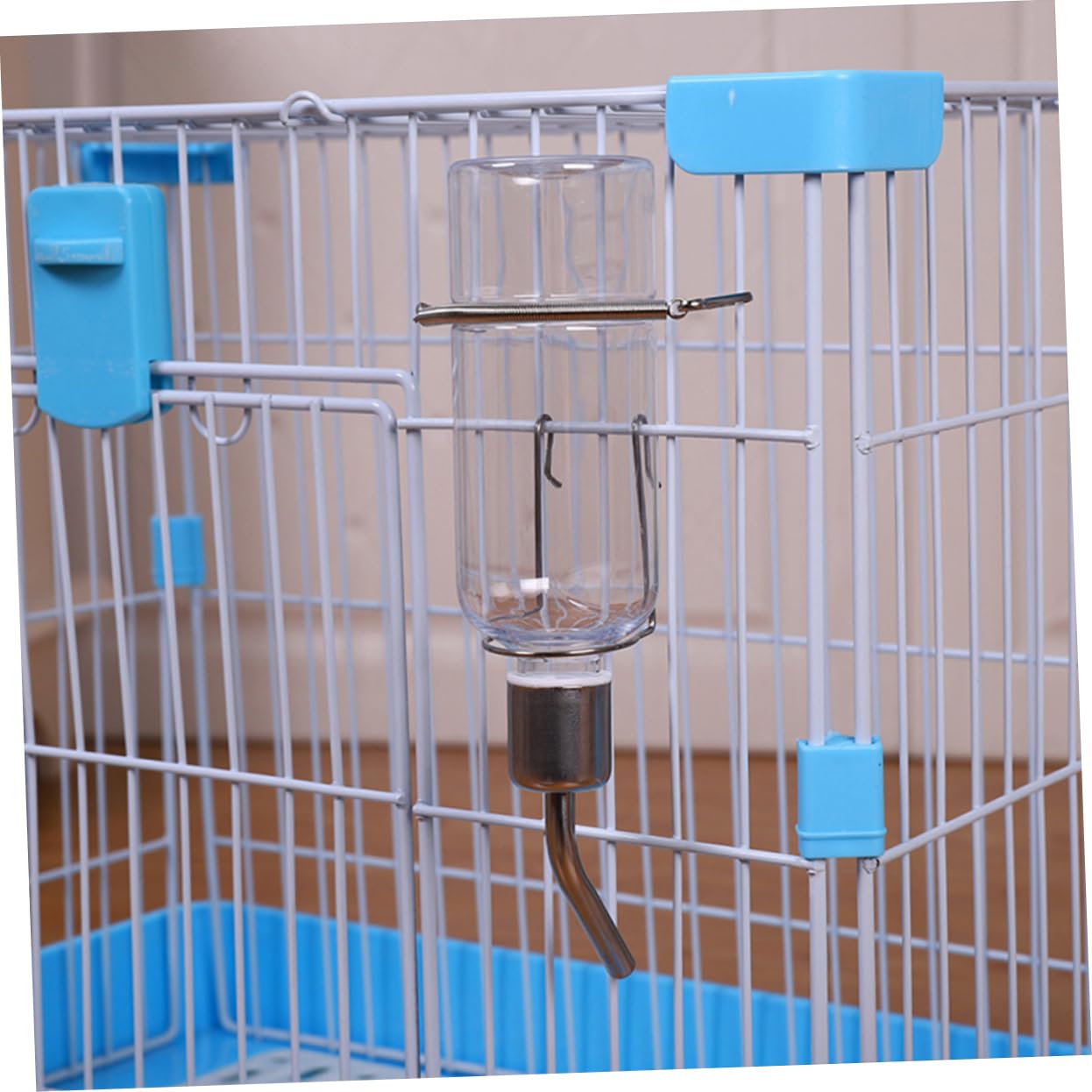 Housoutil 6piezas Botella De Agua Colgante para Hámster Conejos y Inoxidable y Bebedero para y Pequeñas
