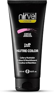 Nirvel NUTRE COLOR FLUOR Chicle 200 mL Mascarilla Profesional - Coloración temporal - Nutrición y brillo