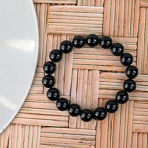 Image of Reiki Crystal Products Certified Natural Crystal Stone Round 10 mm Beads Bracelet for Men and Women | Reiki Charged Gemstone Jewellery Bracelet| Multiple Stone Variants Available