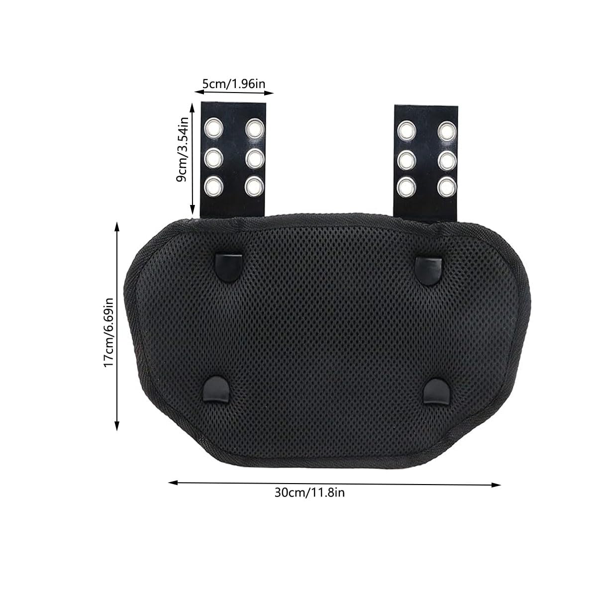 Deepflair Sports Football Back Plate Curved Design Football Lower Back Protect Sports Protective Accessories Devil Pattern for Kids & Adults