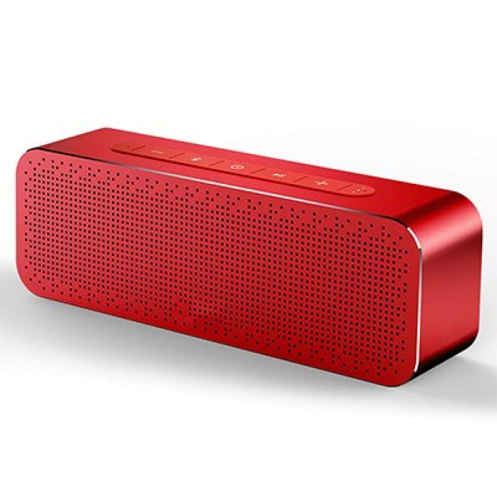 Boombox bluetooth rouge avec couplage TWS et son stéréo sans fil immersif