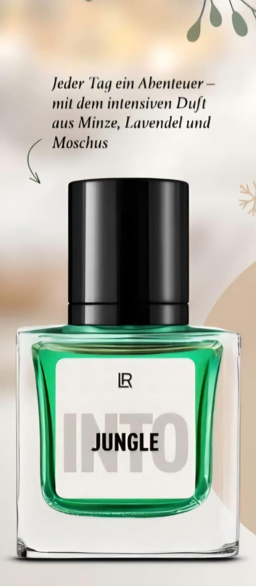 Jungle Man, INTO Jungle Eau de Parfum für Herren – Intensiv orientalischer Männerduft mit Minze, Lavendel & Orangenblüte – Maskulines EdP – 50 ml