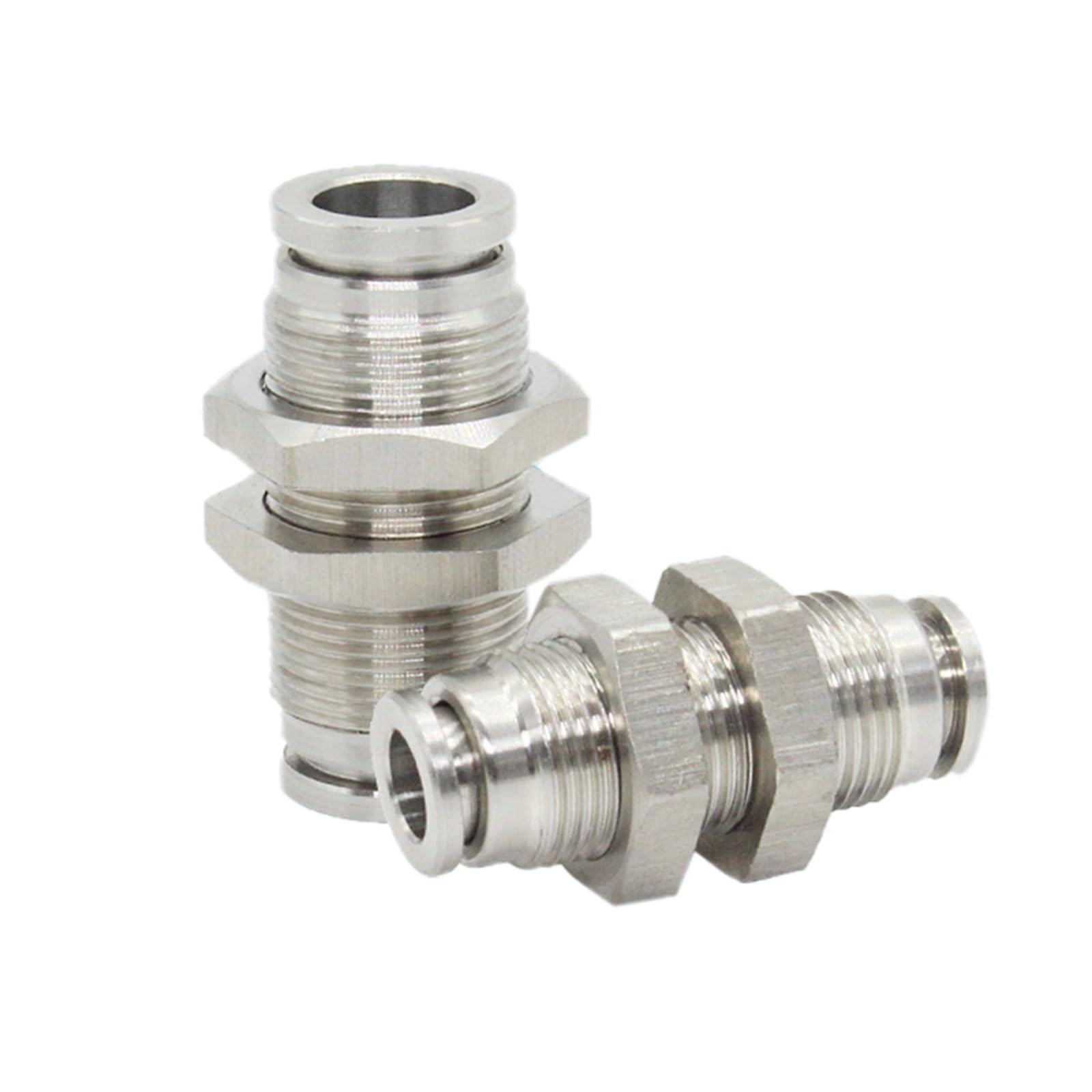 2 szt. 304 stal nierdzewna, szybkozłączki do węży pneumatycznych, metalowe, łączniki rurowe wysokociśnieniowe(Pm,6MM)