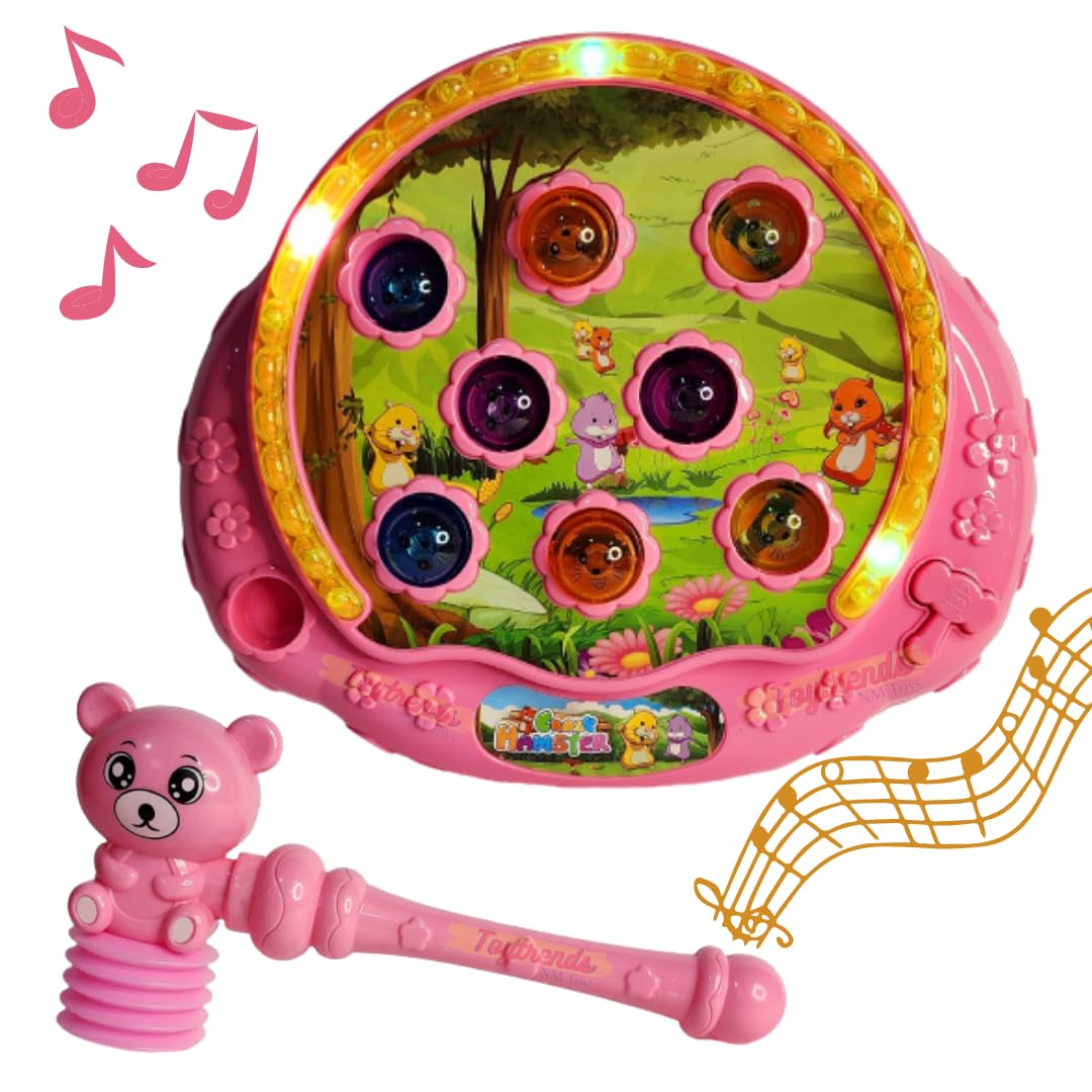 Toytrends Musical Hammer Game with Lights, Whack a mole Game with Popping Hamsters, Electronic Hammer Game for Kids - Assorted Color (B0CBC1MH1Z) Amazon Price History, Amazon Price Tracker
