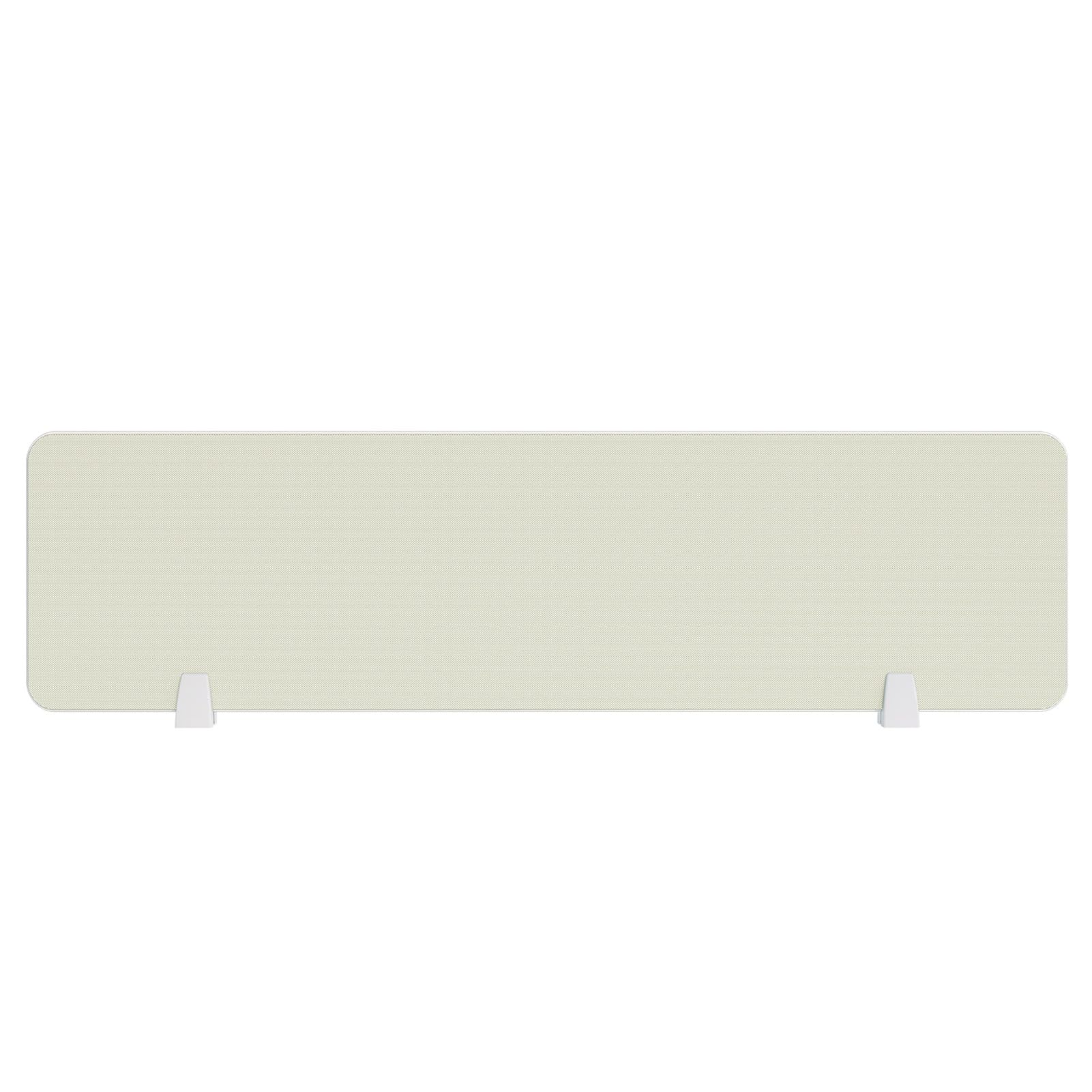 GJZQDKX Freestanding Desktop Partition with Support Feet Sound Proof Desk Dividers for Classroom and Office Noise Reducing Mounted Panel (White 120x30cm)